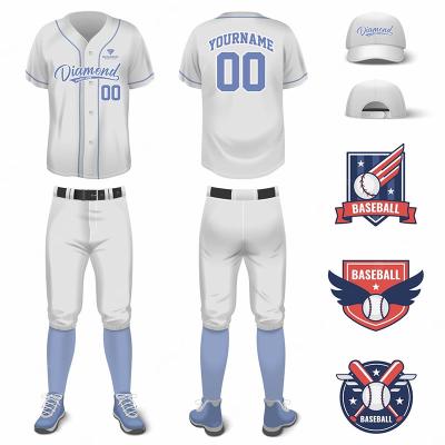 China Anti UV Durable Baseball Uniform Sets , Anti Bacterial Team Softball Pants for sale
