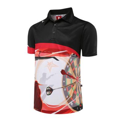 China Men Polo Darts T Shirt Anti Bacterial Eco Friendly Quick Dry for sale