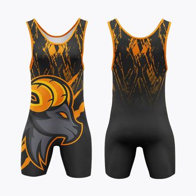 China Polyester Team Wrestling Singlet Shorts Breathable Practical for sale