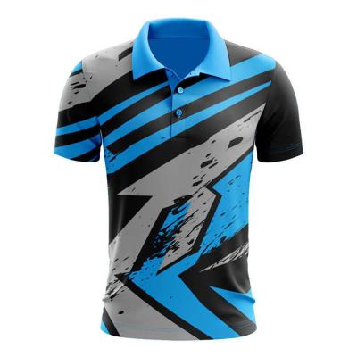 China Multipurpose Practical Polo Shirts Mens , Multicolor Sublimation Poloshirt Design for sale