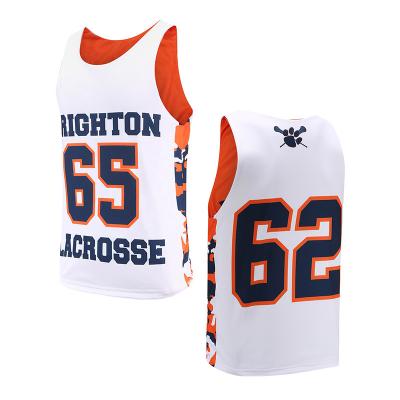 China Non Fading Goalie Reversible Lacrosse Jersey Portable Washable for sale