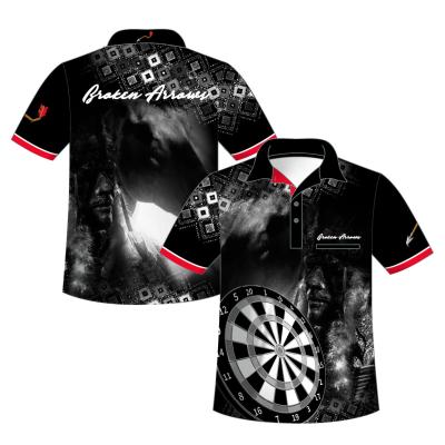 China Embroidered Darts T Shirt Personalised Anti Shrink For Adults for sale