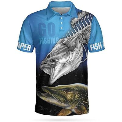 China Printed Unisex Custom Tournament Fishing Shirts With Logos Waterproof for sale