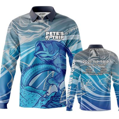 China Camisas de pesca masculinas personalizadas OEM leves à prova d'água à venda