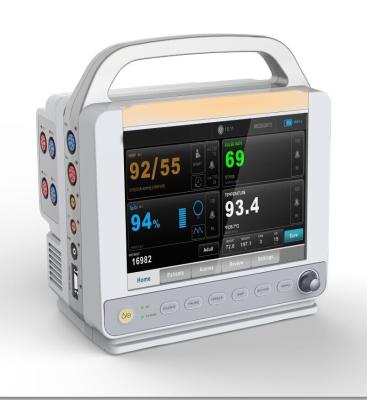 China Dual-Channel 12 Inch High Definition Color TFT Display Standard 6-parameter E12 Modular Patient Monitor for sale