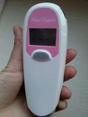 China Mini size portable pink color pregnancy baby heart monitor, pocket fetal doppler for sale