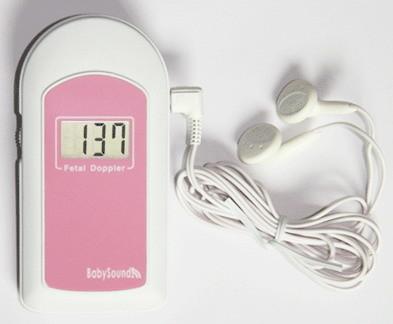 China 10 - 12 Weeks Pocket Fetal Doppler Sound B For Baby Heartbeat for sale