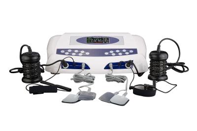China Two LCD display detox foot spa , detox machine for feet with optional massage slipper for sale