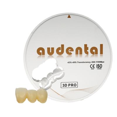Cina 4D ML Gradient Multilayer Dental Zirconia Blank 92mm Materiale da laboratorio in vendita