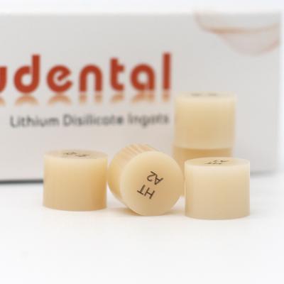 China HT LT Lithium Disilicate Ceramic Crown Dental Lab Material C14 B Glass for sale