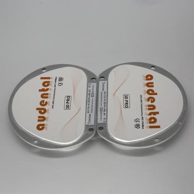 China Bloque de zirconia multicapa Amann Girrbach Disco CAD CAM en forma de D de 72 mm en venta