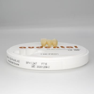 China Gradiente Dental Zirconia Block 3D Pro Disco de fresado de 9 capas de Zirconia en venta