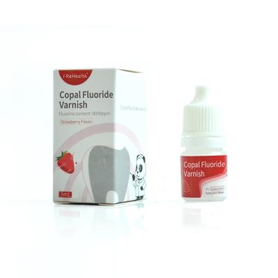 China Copal Fluoride Varnish 3 ML Per Bottle Toothpaste Type Dental Fluoride Te koop