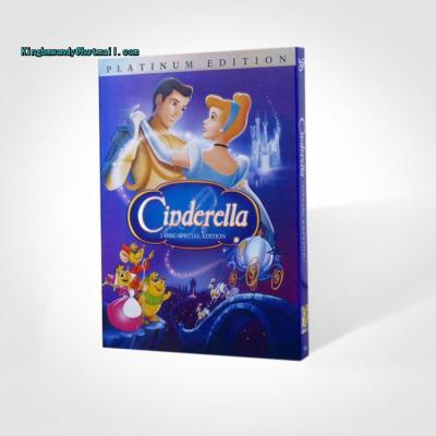 China 2018 Hot sell cinderella disney dvd movies cartoon dvd movies kids movies with slip cover case drop ship for sale