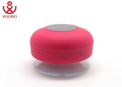 China Mini orador Handsfree vermelho com microfone, OEM/ODM de Bluetooth da sucção IPX4 à venda