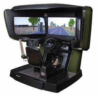 China Computer interactive driving simulator , electronic police driving simulator for sale
