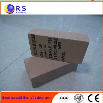China Light Weight Refractory Clay Bricks , Insulating Fire Brick For Industrial Kiln for sale