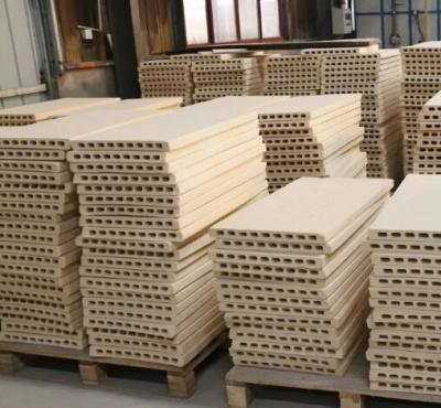 China Refractory Kiln Furniture Cordierite Mullite Plate For Ceramic Tunnel Kiln Shelf for sale