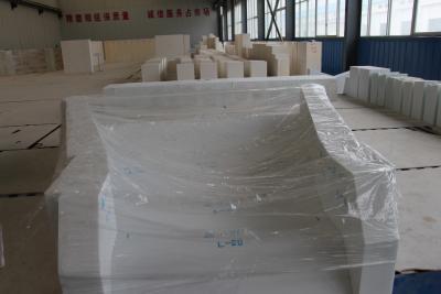 China Ladrillos ignífugos del color blanco para el horno de fusión de cristal/EAF en venta