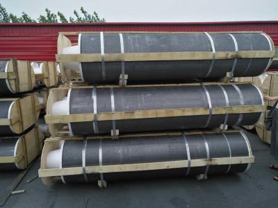China 1500 - 2700 Mm Length UHP Graphite Electrode Carbon Material For EAF & LF Furnace for sale