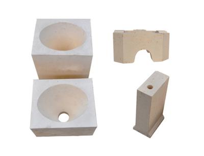 China Compact Fused Zircon Corundum Brick Refractory Firebrick For Glass Furnace for sale