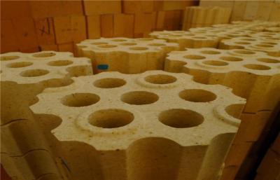 China Hot Blast Furnace / Stove High Alumina Refractory Brick Chequer Insulated Fire Brick for sale