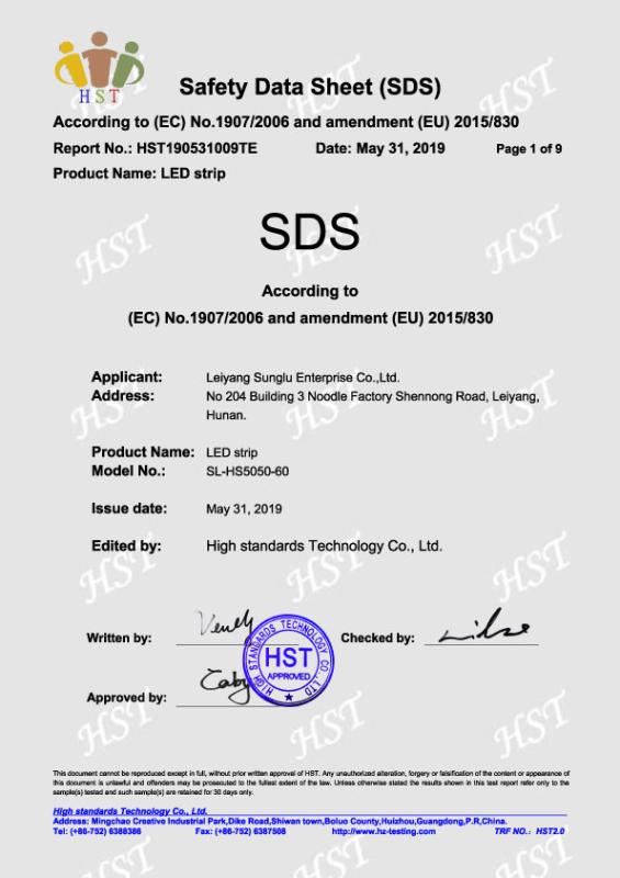 SDS (or MSDS） - Guangzhou Haiang Technology Co., Ltd