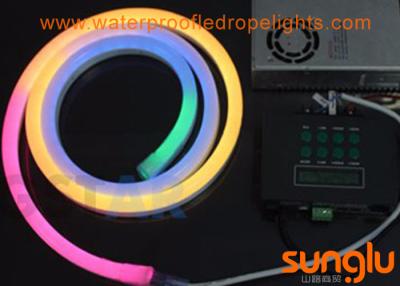 China Full Color 2835 80D RGB Neon Rope Light , AC 220 V LED Multicolor Strip Lights for sale