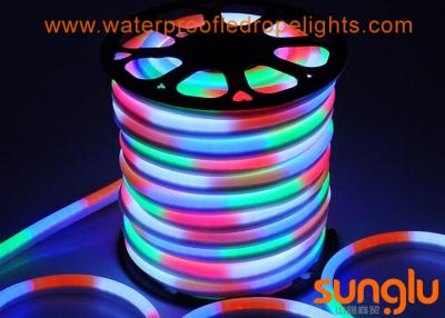 China 2835 120D RGB LED Neon Rope Light AC 110V Neon Flex LED Strip For Walkways for sale