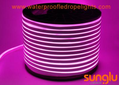 China 2835 120LED / M LED NEON Rope Light DC 12V LED Pink Strip Lights For Swimming Pool for sale