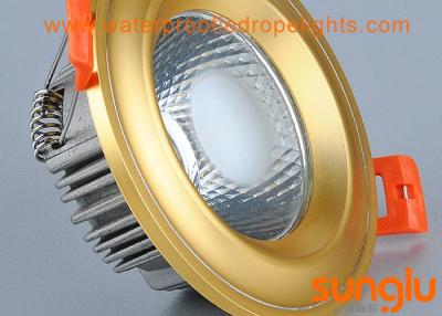 China Bronze color COB LED Downlight Cool White 12 Watts LED Driver Inside For Shopping Mall for sale