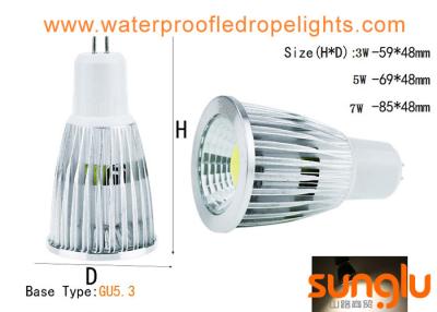 China 5W Non Dimmable MR16 LED Spotlight / 12v GU 5.3 LED Spotlight Lamp For Shop for sale
