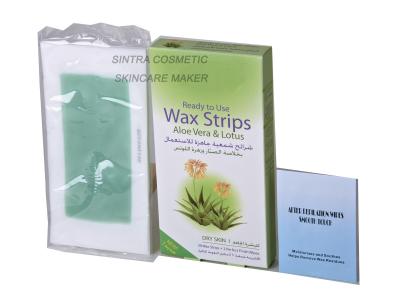 China Instant Wax Strips Hair Removal At Home Aloe Vera Lotus Extracts STF8127 for sale