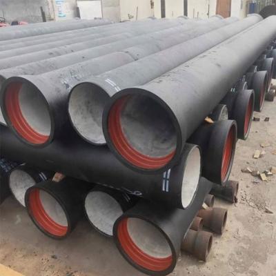 China ISO2531 EN545 EN598 Ductile Iron Pipe C25 C30 C40 Black Color For Water for sale