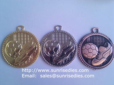 China China sports medal factory for OEM metal football medals with quick turnaround time for sale
