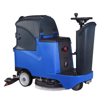 China ET-56\2023 mini portable small manual compact automatic walk behind floor scrubber drier washing machine for office for sale