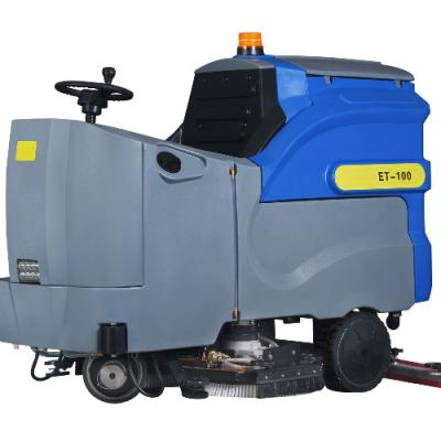 China ET-100\Dual Powered Sweep Floor Scrubber Sweeper Heavy Duty Cleaning M17 High Stability en venta