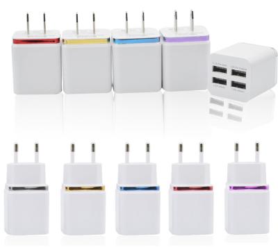 China 4 USB charger travel adaptor oem chargers for Europe and American for sale