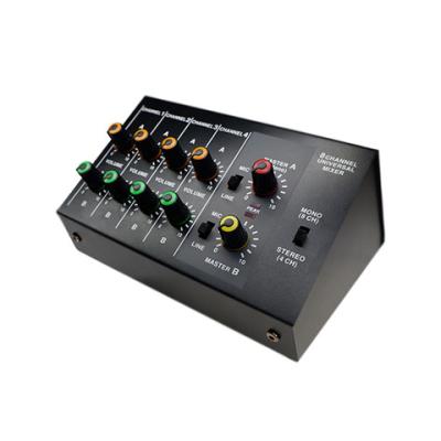 China Professional Audio Equipment Studio Mixer 8 Channel DJ Mixer Audio Console for sale