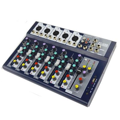 China 16 MP3 7 Channel Sound Mixer Mix Desktop EPXCM/F7-USB Delay Level Price Good Small Small/Small Music Mixer For Phantom Power for sale