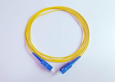 China SC simples UPC do cabo de remendo da fibra ótica de LSZH 2.0mm Ftth à venda