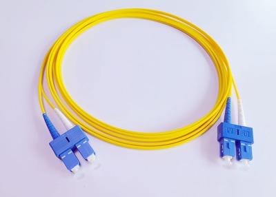 China Cordón de remiendo rugoso de Lszh del duplex del SC UPC para el sistema de DWDM en venta