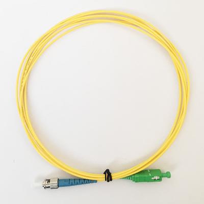 China Low Insertion Loss ST SC Single Mode Fiber Optic Patch Cord for sale