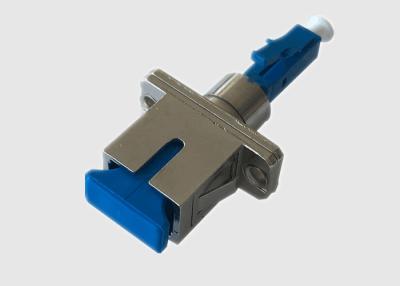 China Blue Hybrid Coupler Singlemode Simplex LC To SC Adapter for sale