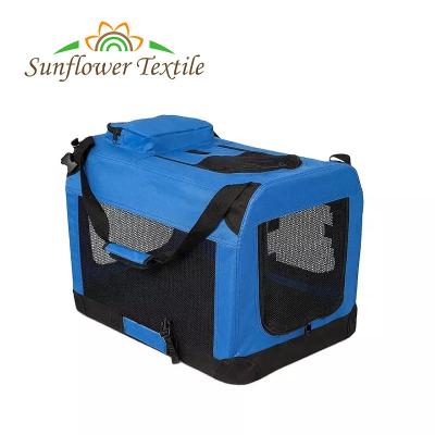 China 51*33*33cm Different Sizes Custom Color 600D Polyester Folding Dog Transport Travel Box for sale