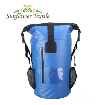 China 28x62cm 30L PVC Sport Waterproof Dry Bag Backpack Custom Color for sale