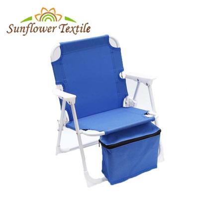 China Oversized Blue Foldable Fishing Chair Steel Iron Oxford Fabric for sale