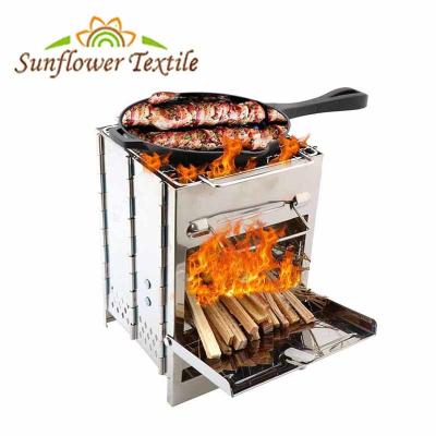 China Cookware de acampamento portátil de dobramento Mini Barbecue Charcoal Grill de 21x15x15cm à venda