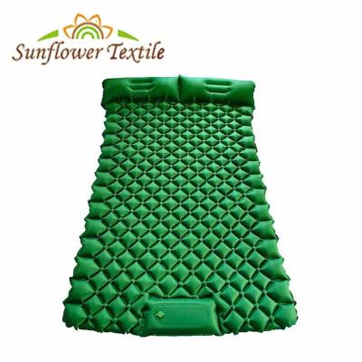 China 200x122x7cm Milk Silk Foldable Camping Bed Self Inflating Sleeping Pad for sale