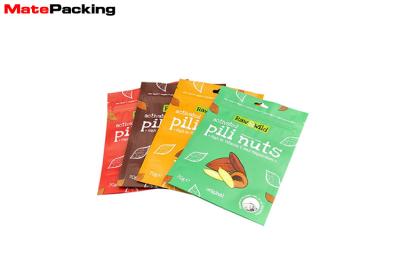 China Custom Logo Printing Ziplock Stand Up Pouch , Ziplock Plastic Pouch For Dry Food for sale